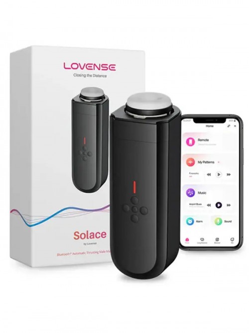 Lovense Solace Telefon Kontrollü İleri Geri Hareketli Erkek Mastürbatör Ek Resim