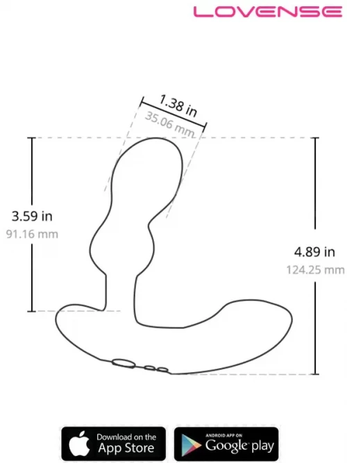 Lovense EDGE 2 Telefon ve Bluetooth Kontrollü Prostat Masaj Vibratörü 5