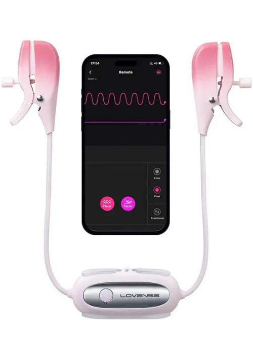 Lovense Gemini Titreşimli ve Telefon Kontrollü Meme Kelepçeleri