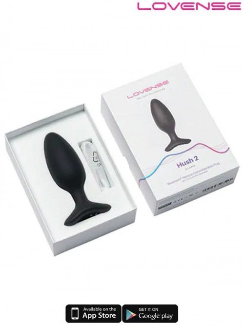 Lovense HUSH 2 Telefon ve Bluetooth Kontrollü Anal Plug 1.75″ 5