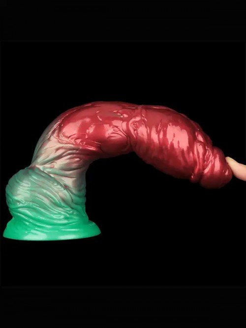 Lovetoy 10” Dual Density Silicone Şişirilebilir Monster Dildo Ek Resim