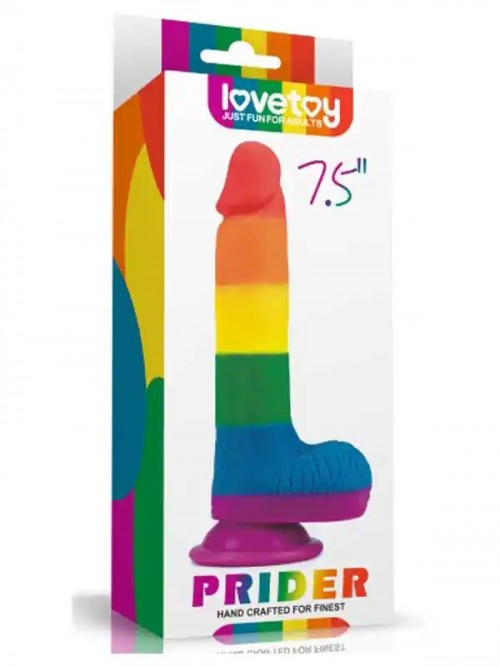LoveToy 7.5” Prider Dildo Realistik Penis 19.5 cm 5