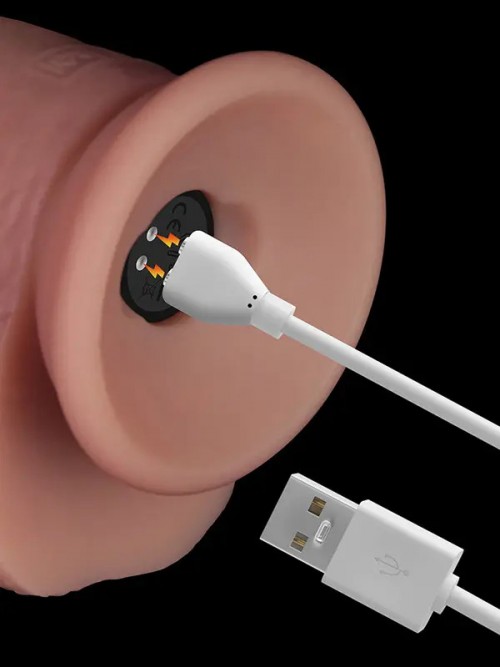 Lovetoy 8.5″ Vibrating Sliding Skin Pro II Silicone Dong 21.5cm Ek Resim