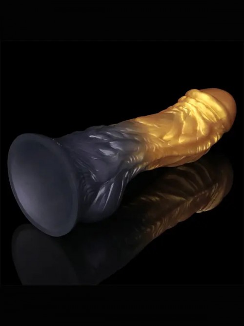 Lovetoy 8” Dual Density Silicone Şişirilebilir Monster Dildo Ek Resim