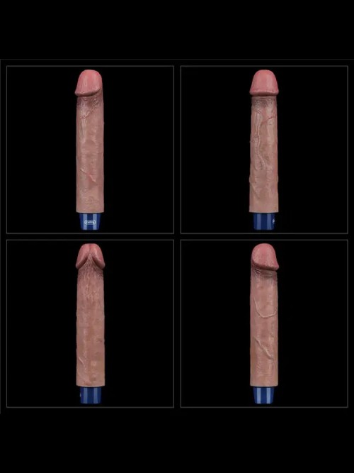 Lovetoy 9″ REAL SOFTEE Titreşimli Şarjlı Et Dokusunda Vibratör 22.8 cm 5