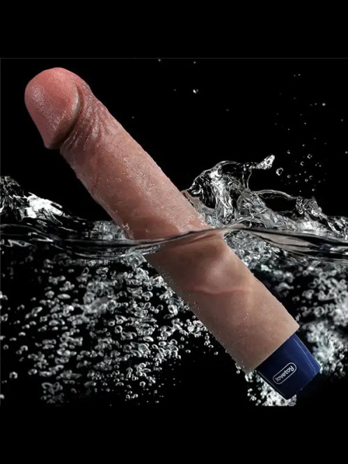 Lovetoy 9″ REAL SOFTEE Titreşimli Şarjlı Et Dokusunda Vibratör 22.8 cm 6