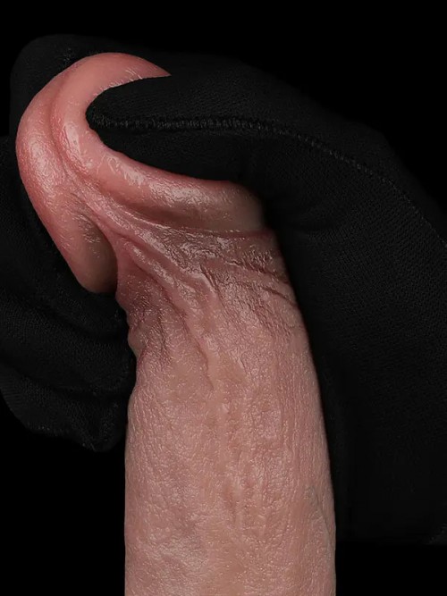 Lovetoy 9″ REAL SOFTEE Titreşimli Şarjlı Et Dokusunda Vibratör 22.8 cm Ek Resim