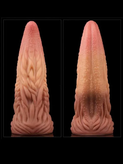 LoveToy Çift Katmanlı Platinyum Silikon Monster Dildo 25 cm Ek Resim