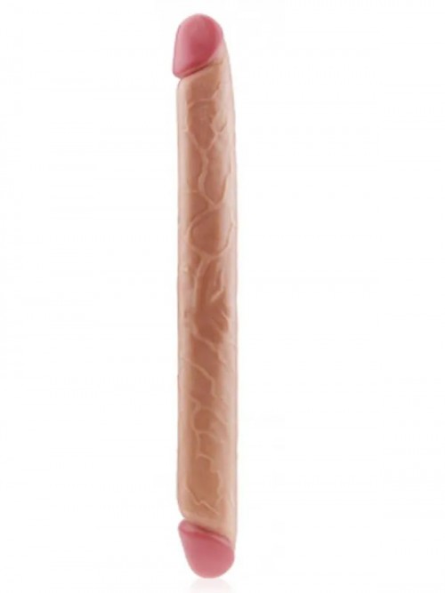 King Size Slim Ultra Çift Başlı Dildo 43 cm 2
