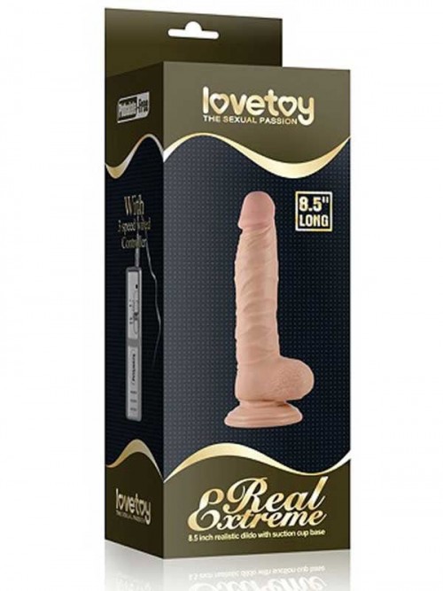 LoveToy Realistik Titreşimli Dildo 21 cm 4