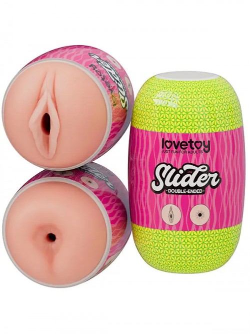LoveToy Slider Double-Ended Çift Taraflı Anüs ve Vajinal Kupa Mastürbatör 2
