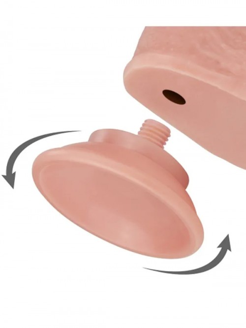 LoveToy Sliding Çift Katmanlı Realistik Dildo 20 cm 3