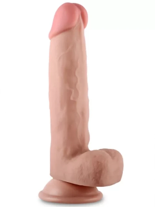 LoveToy Sliding Çift Katmanlı Realistik Dildo 20 cm 2