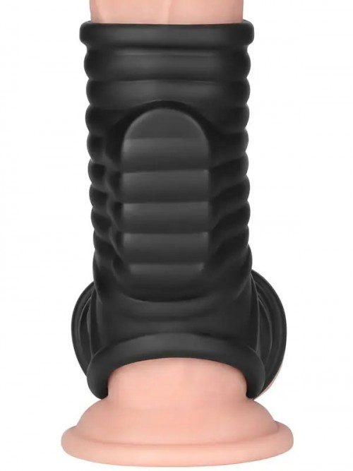 LoveToy Vibrating Wave Knights Ring Testisli Penis Kılıfı 6