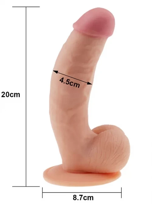Ultra Soft Dude 21.5 cm Gerçekçi Realistik Dildo 4