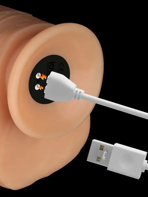 Lovetoy 11” Vibrating Power Basics Cock Titreşimli Şarjlı Dildo 28cm Ek Resim