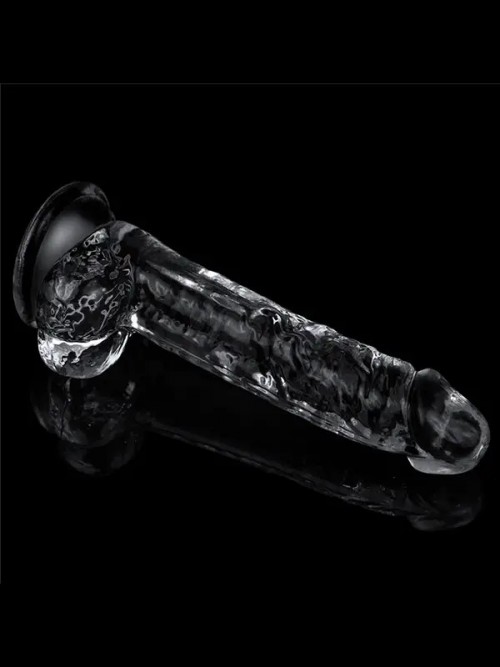 LoveToy 7.5” Flawless Clear Dildo Esnek Jel Dildo 19 cm Ek Resim