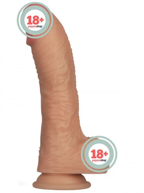 Lovetoy 8.5” Vibrating Power Basics Cock Titreşimli Şarjlı Dildo 22cm