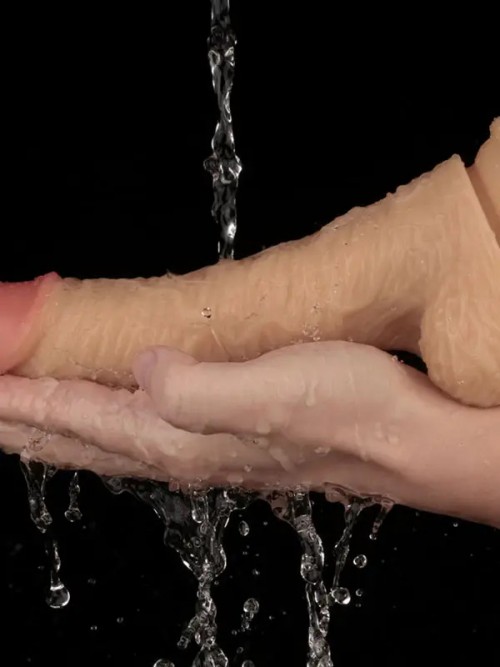 Lovetoy 8.5” Vibrating Power Basics Cock Titreşimli Şarjlı Dildo 22cm Ek Resim