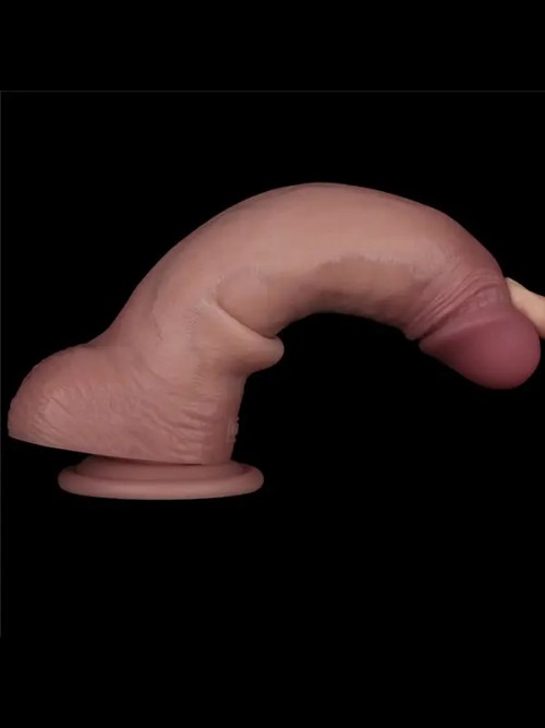 Lovetoy 8.5″ Vibrating Sliding Skin Pro II Silicone Dong 21.5cm Ek Resim