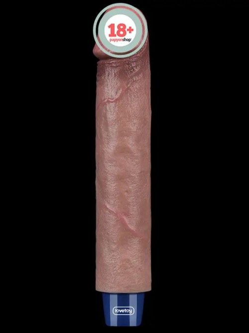 Lovetoy 9″ REAL SOFTEE Titreşimli Şarjlı Et Dokusunda Vibratör 22.8 cm