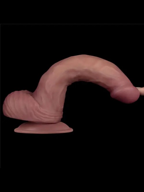 Lovetoy 9” Vibrating Dual Density Power Cock Şarjlı Titreşimli Dildo 23cm Ek Resim