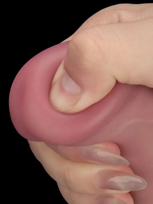 Lovetoy 9” Vibrating Dual Density Power Cock Şarjlı Titreşimli Dildo 23cm 6