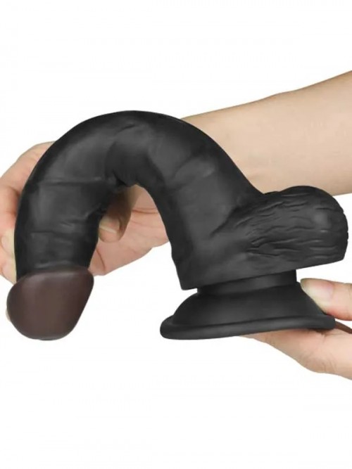 LoveToy Easy Strapon Set Belden Bağlamalı İçi Dolu 20 cm Siyah 5