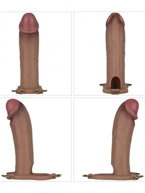 LoveToy Ingen 10” Enhanced Set L/XL/2XL İçi Boş Belden Bağlamalı Penis 23.6cm Ek Resim