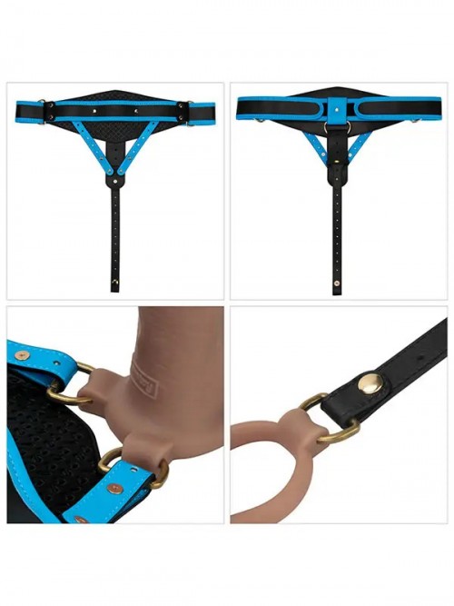 LoveToy Ingen 9” Enhanced Set L/XL/2XL İçi Boş Belden Bağlamalı Penis 21.4cm Ek Resim