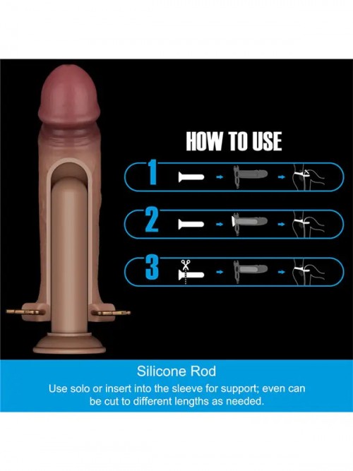 LoveToy Ingen 9” Enhanced Set L/XL/2XL İçi Boş Belden Bağlamalı Penis 21.4cm 4