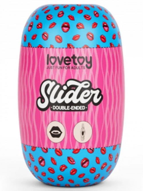 LoveToy Slider Double-Ended Çift Taraflı Ağız ve Vajinal Kupa Mastürbatör