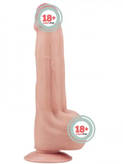 LoveToy Sliding Skin Dual Layer Çift Katmanlı Dildo 29 cm