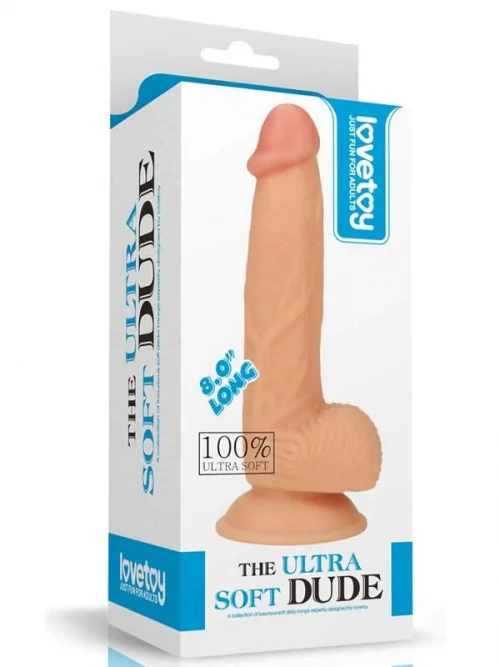 LoveToy Ultra Soft Dude Yumuşak Realistik Penis 20 cm Ek Resim