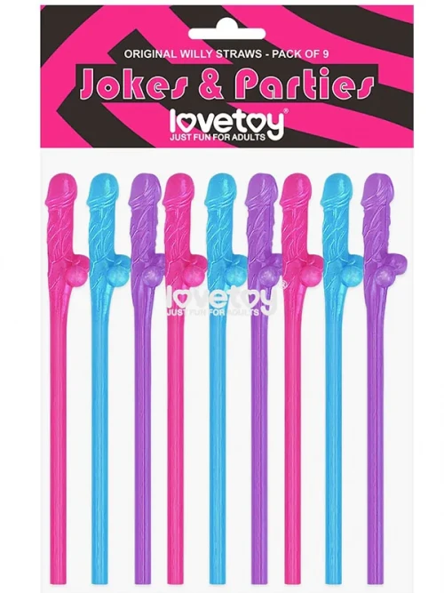 Original Willy Straws Penis Pipet 9 Adet