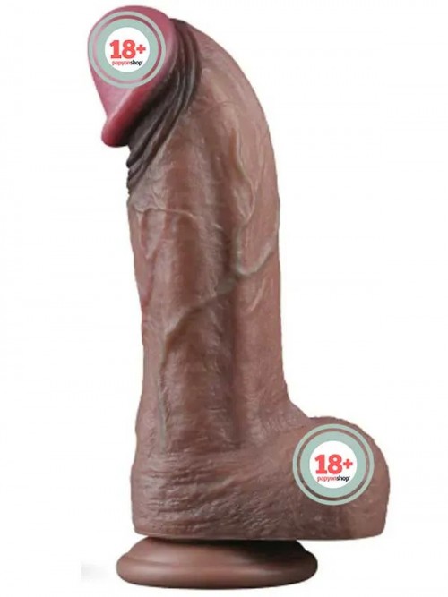 Lovetoy 11” Dual Layered Silicone Cock XXL 28 cm