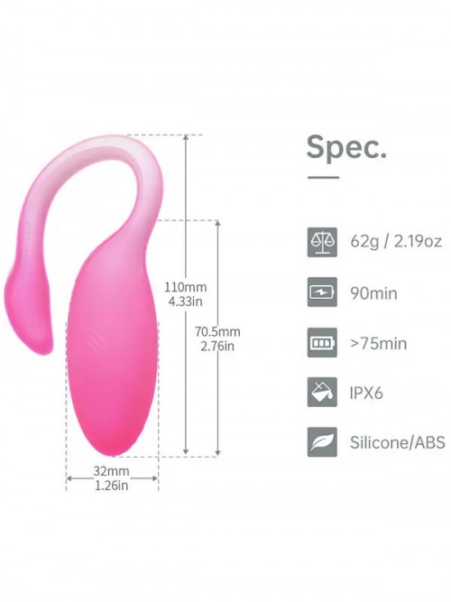 Magic Flamingo Max Çiftler için Giyilebilir Telefon Kontrollü Vibratör 5