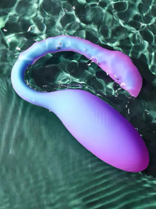 Magic Flamingo Max Çiftler için Giyilebilir Telefon Kontrollü Vibratör Mavi 4