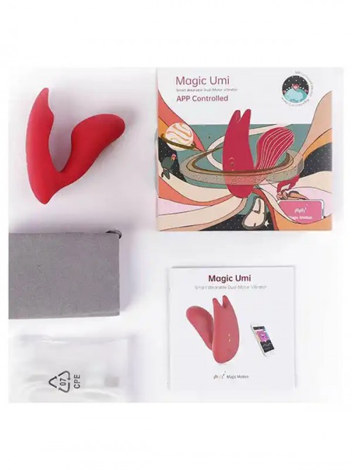 Magic Motion UMI Telefon Kontrollü Çiftler İçin Giyilebilir Vibratör Ek Resim