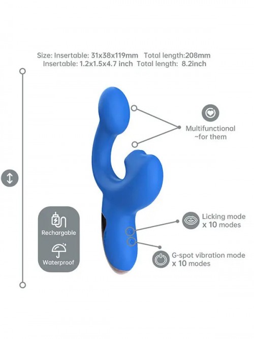 Magic Ponder Telefon Kontrollü Hareket Algılama Özellikli Çift Uyarımlı Vibratör Ek Resim