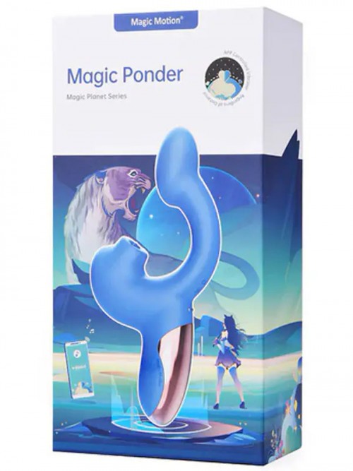 Magic Ponder Telefon Kontrollü Hareket Algılama Özellikli Çift Uyarımlı Vibratör Ek Resim
