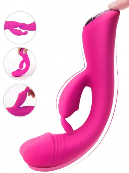 Baby Bunny Ultra Güçlü Şarjlı Titreşimli Tavşan Vibratör 22 cm 2