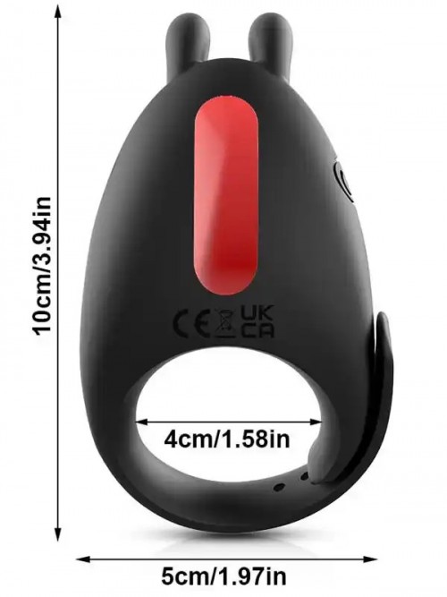 Boyutu Ayarlanabilir 7 Fonksiyonlu Şarjlı Penis Halkası 6