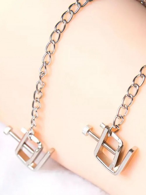 Extreme Fetiş Göğüs Kelepçesi 5