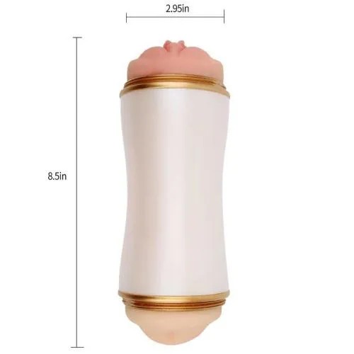 Gerçekçi Oral Vajinal Çift Taraflı Mastürbatör 3