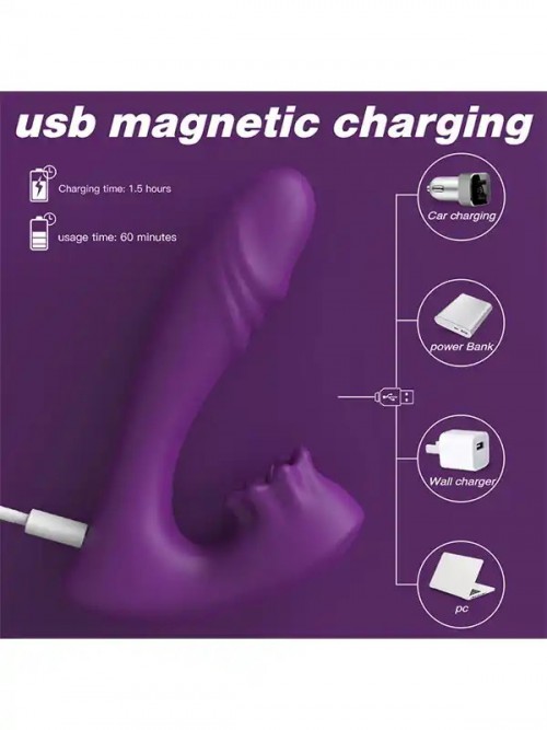 NOXXX Flair Giyilebilir Dil Yalama İşlevli Uzaktan Kumandalı Şarjlı Vibratör 5