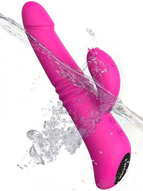 Isıtmalı İleri Geri ve Dönme Hareketli Şarjlı Tavşan Vibratör 22 cm Ek Resim