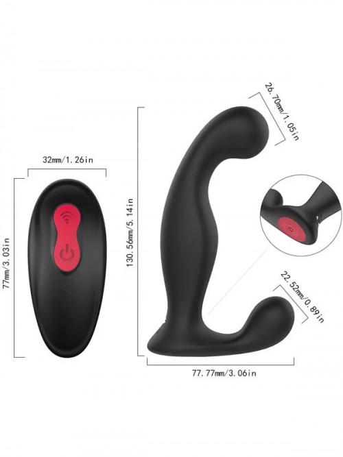 Jelly Anal ve Prostat Uyarım Vibratörü Uzaktan Kumandalı Şarjlı 3