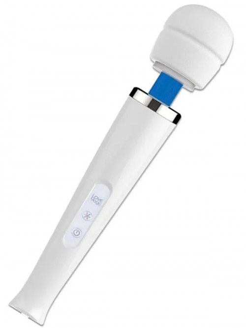 Love Magic Wand Şarjlı Masaj ve Orgazm Vibratörü Beyaz 31 cm