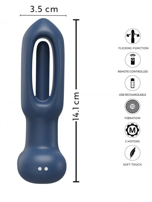 NOXXX A-Heros PAT PAT Şarjlı Titreşimli Dil Fonksiyonlu Anal Vibratör 5